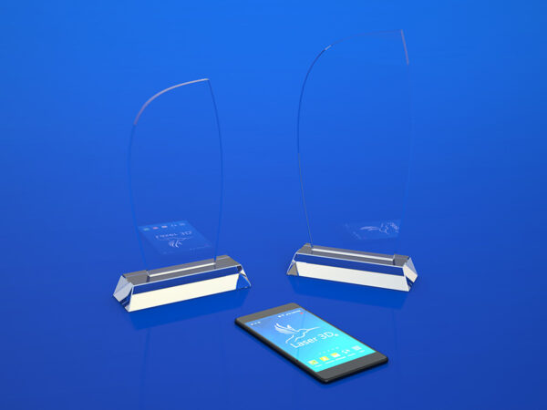 statuetka szklana Summer nagroda na różne okazje grawerowana lub nadruk UV