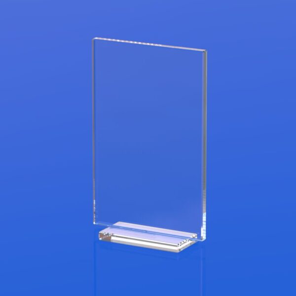 Flat glass with a simple base