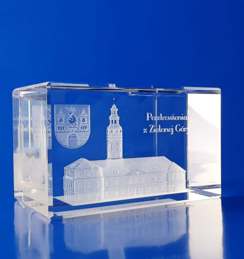 Kryształowy upominek Ratusz w Zielonej Górze.