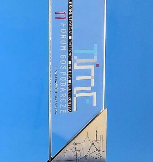 statuetka na forum gospodarcze – FG TIME szkło metal kamień