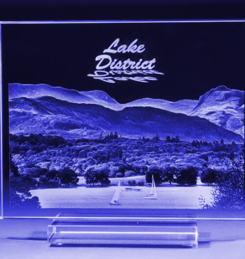 zdjęcie w szkle żagle grawer 3D