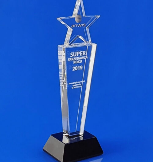 Statuetka okolicznościowa Primavera z gwiazdą dla firmy Anwis