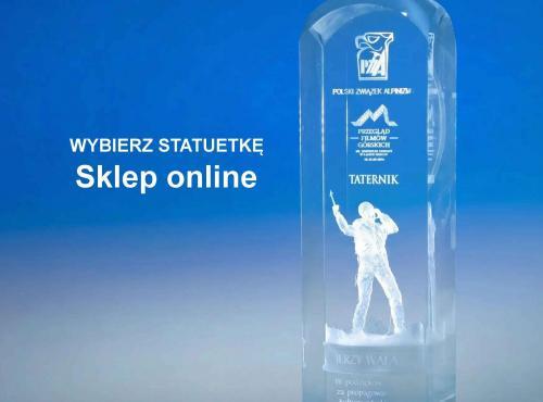 Sklep internetowy ze szklanymi statuetkami i grawerowaniem 3D na zamówienie. Sklep online firmy Laser 3D z Zielonej Góry, pierwszej firmy, która wprowadziła grawerowanie 3D w szkle w 2000 roku Szeroki wybór statuetek szklanych z personalizowanym grawerem 3D Autorskie projekty statuetek ze szkła kryształowego Kup statuetkę szklaną z grawerem 3D od polskiego producenta z 25-letnim doświadczeniem